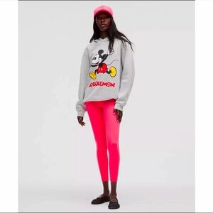 Disney x Lululemon Steady State Pullover Hoodie Medium Mickey Mouse Gray NWT